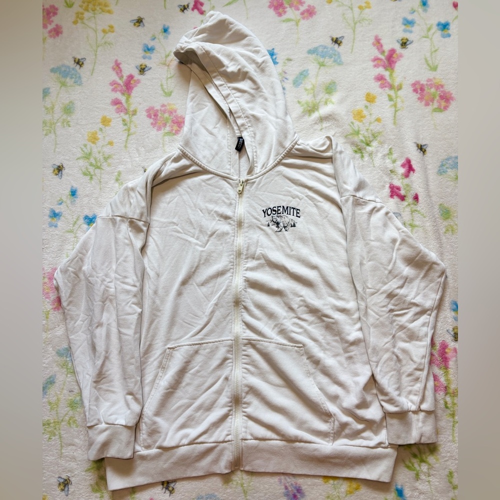 White Yosemite Zip Up